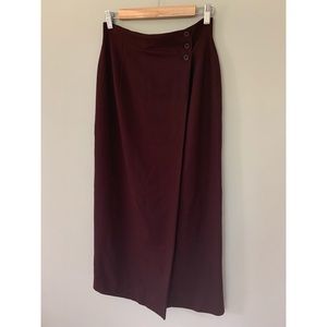 Rena Rowan burgundy wool skirt